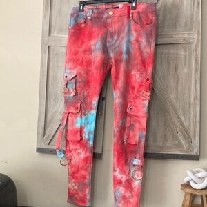 MY PHEELINGS  Tie-Dye Cargo Pants Don’t Worry About Them no one else Does Pants